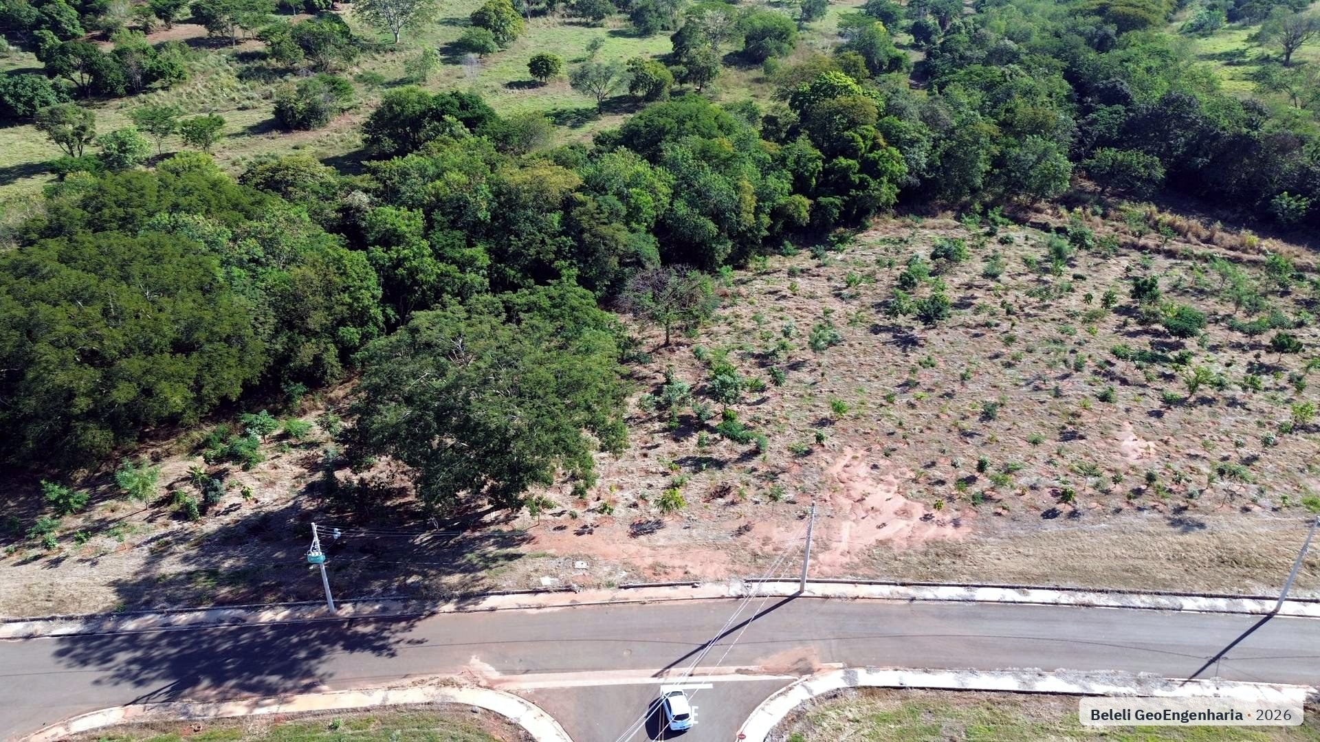 Vista aérea de área industrial em Ilha Solteira